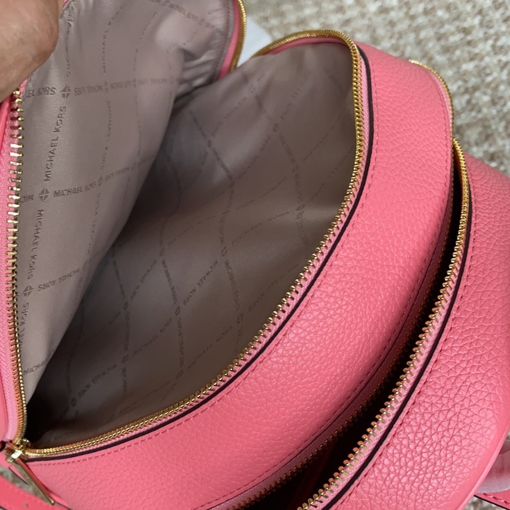 Michael Kors Adina MD Backpack Leather Grapefruit - Picture 10 of 16